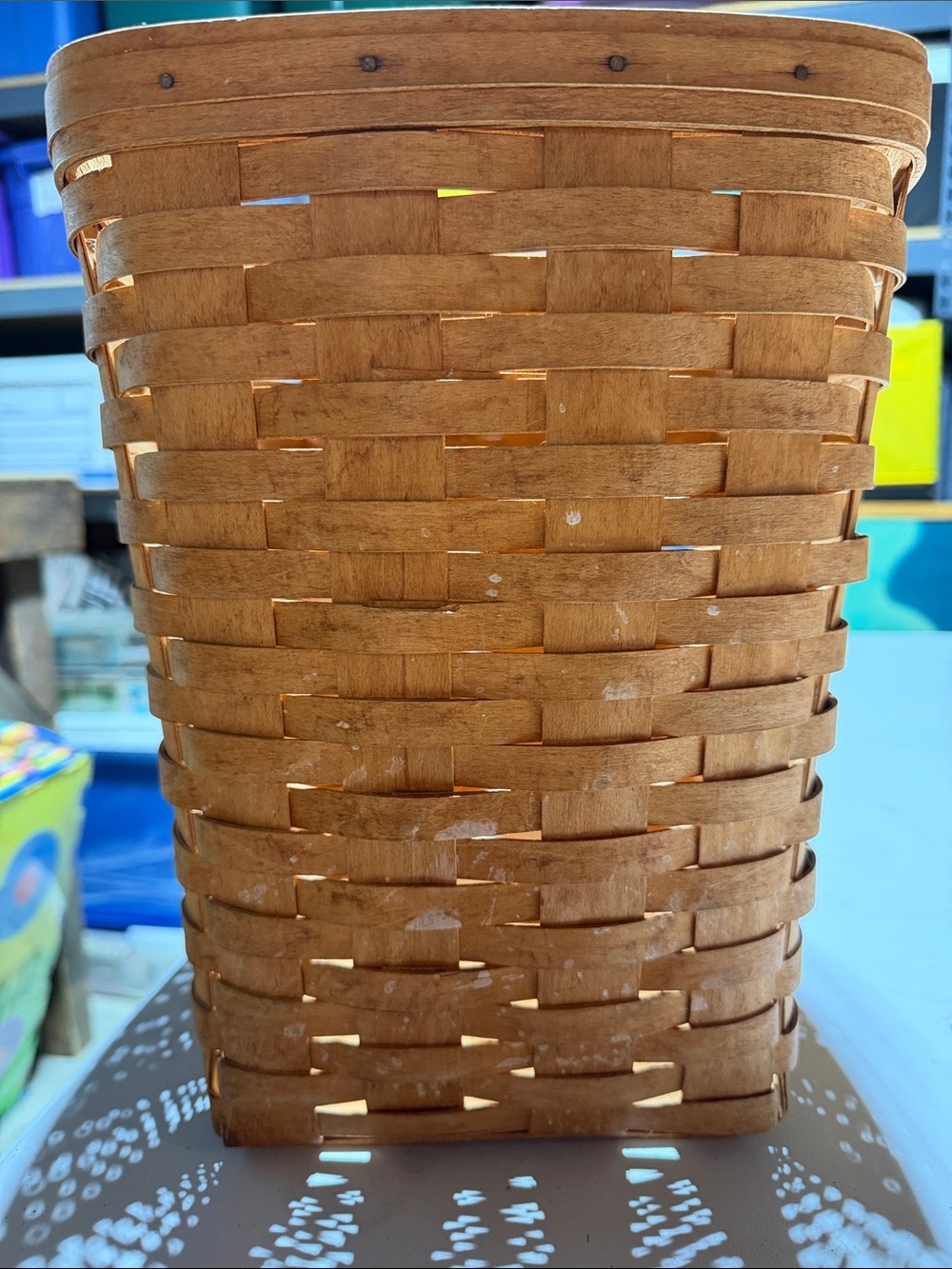 Longaberger waste Basket